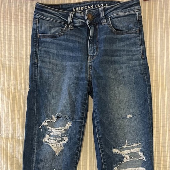American Eagle Ripped Skinny Jeans - Picture 1 of 5